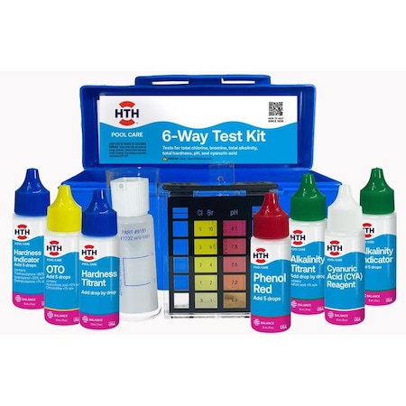 Hth HTH Pool Care Liquid 6-Way Test Kit 6 ct 1278
